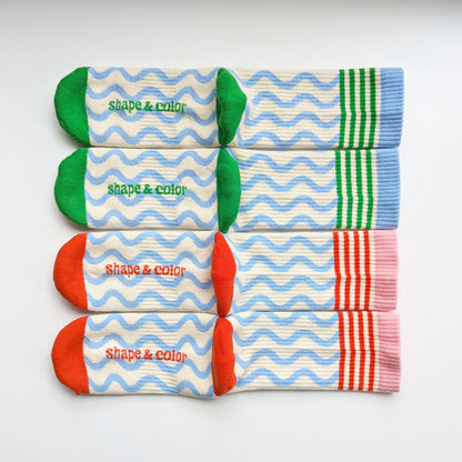 The Wave Crew Sock Bundle | 2 Pairs Mix & Match Set