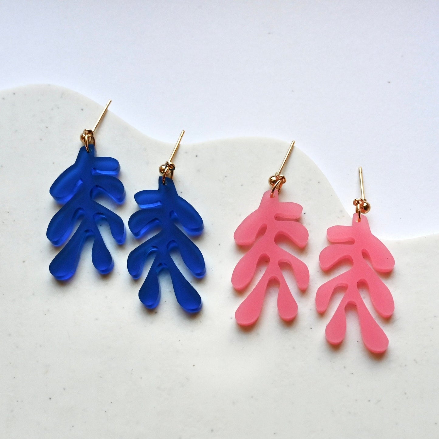 Coral Earrings - Shape & Color colorful goods made in the USA