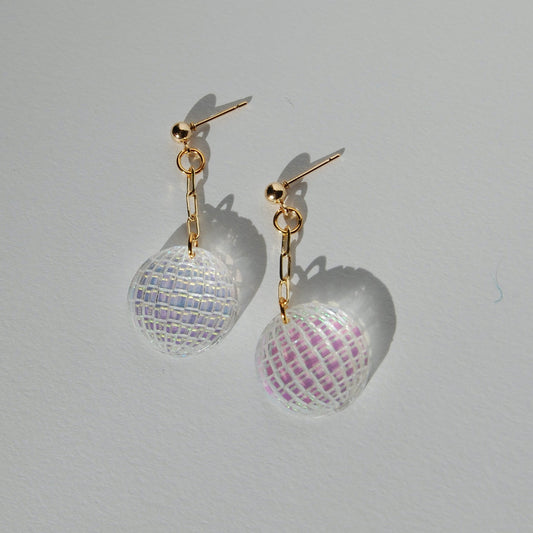 Disco Ball Earrings - Shape & Color colorful goods made in the USA