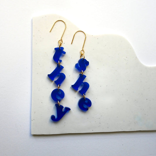 Pronoun Earrings - Shape & Color colorful goods made in the USA