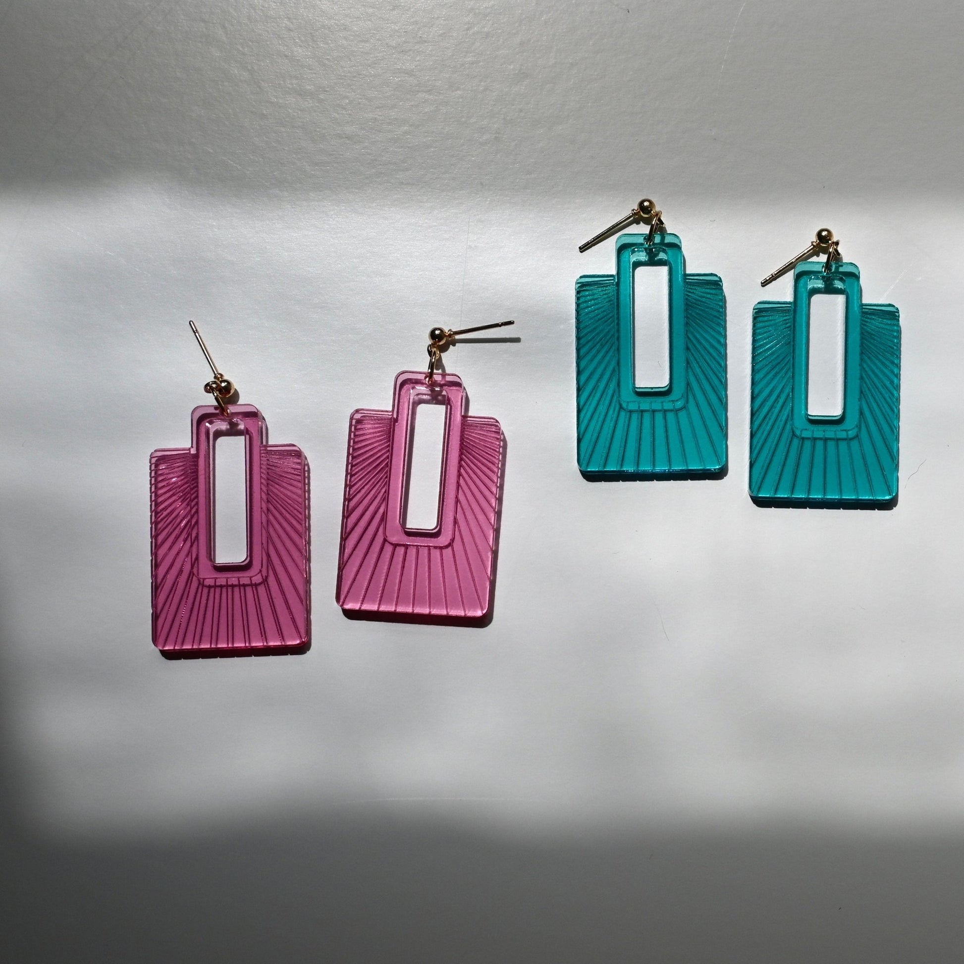 Radiator Earrings - Shape & Color colorful goods made in the USA