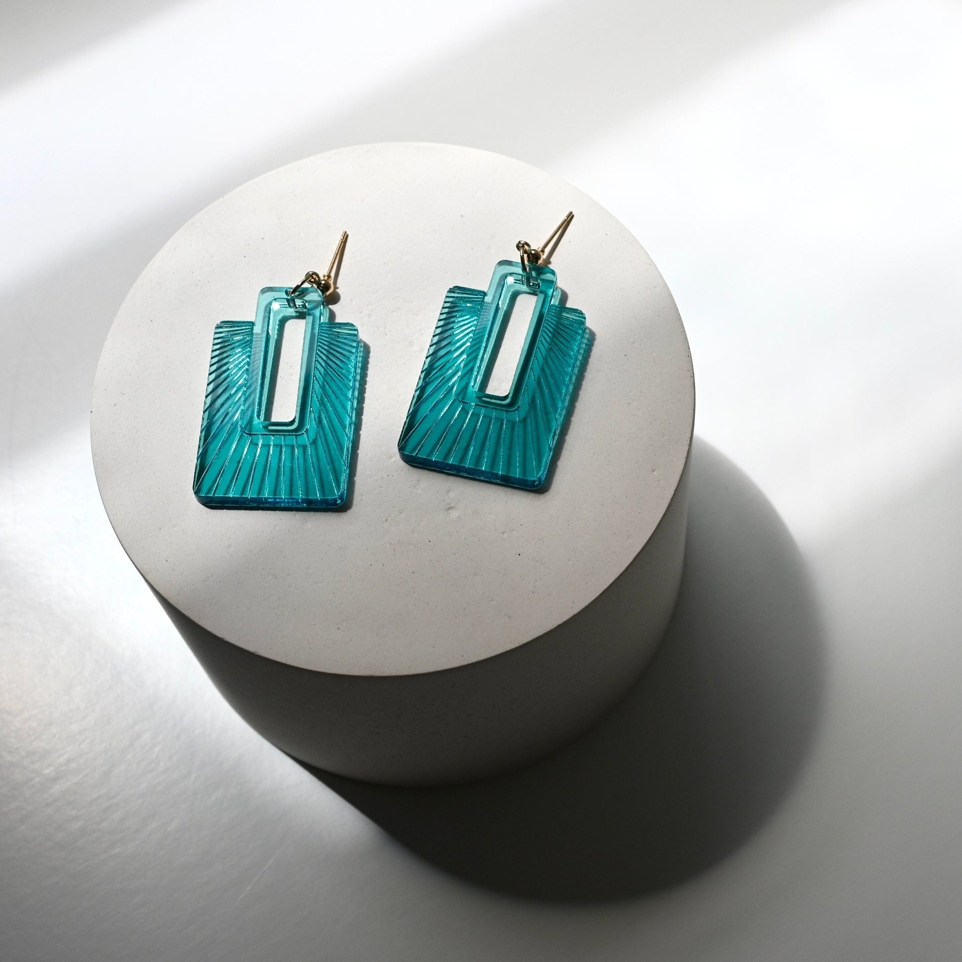 Radiator Earrings - Shape & Color colorful goods made in the USA