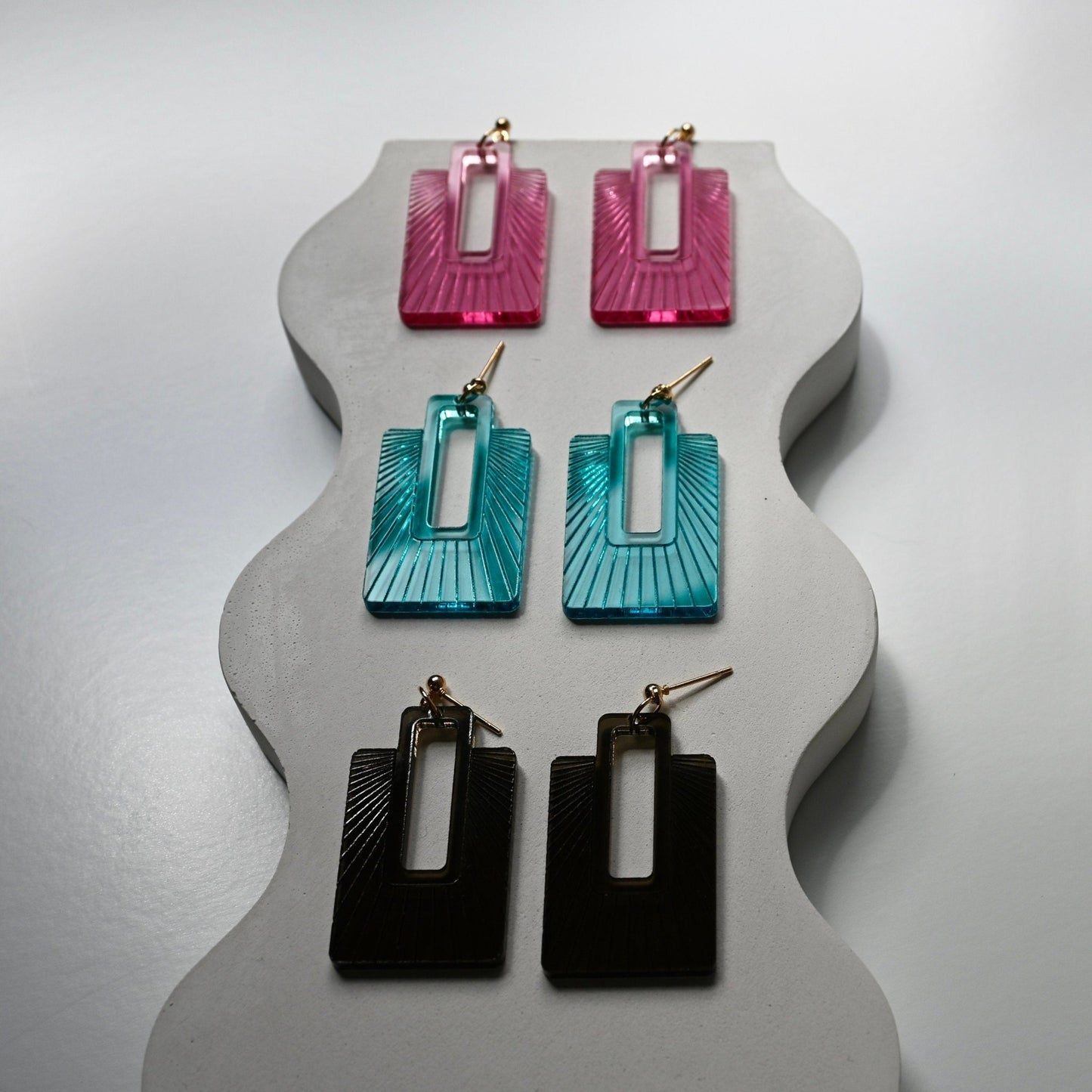 Radiator Earrings - Shape & Color colorful goods made in the USA