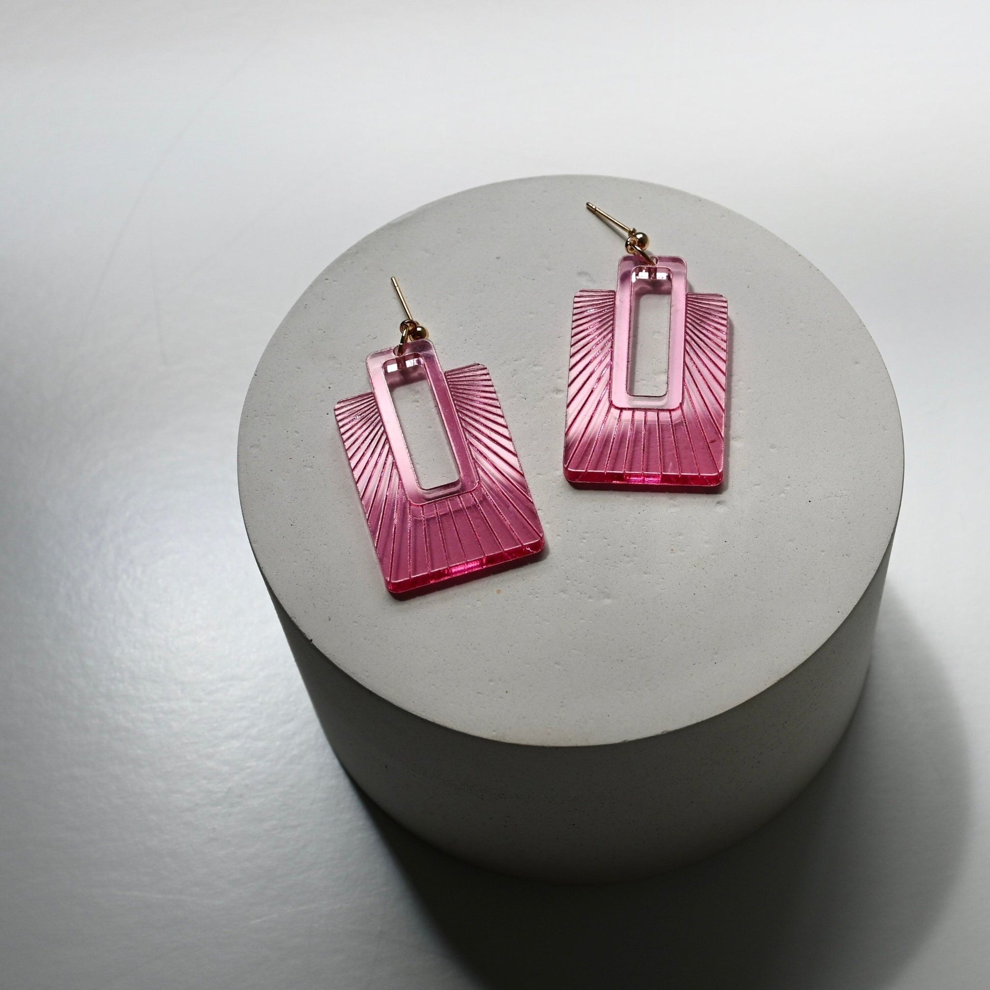 Radiator Earrings - Shape & Color colorful goods made in the USA