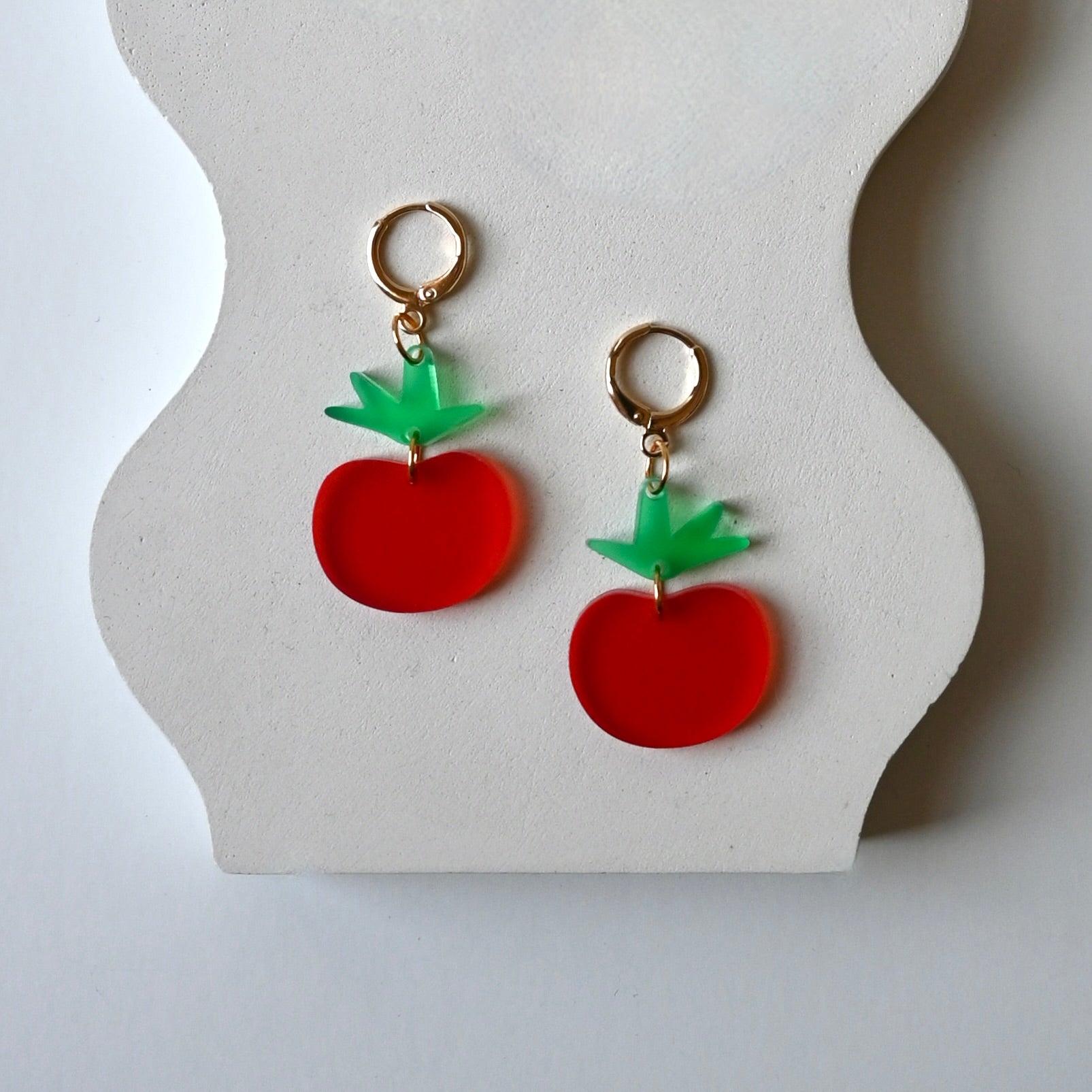 Tomato Girl Summer Earrings - Shape & Color colorful goods made in the USA