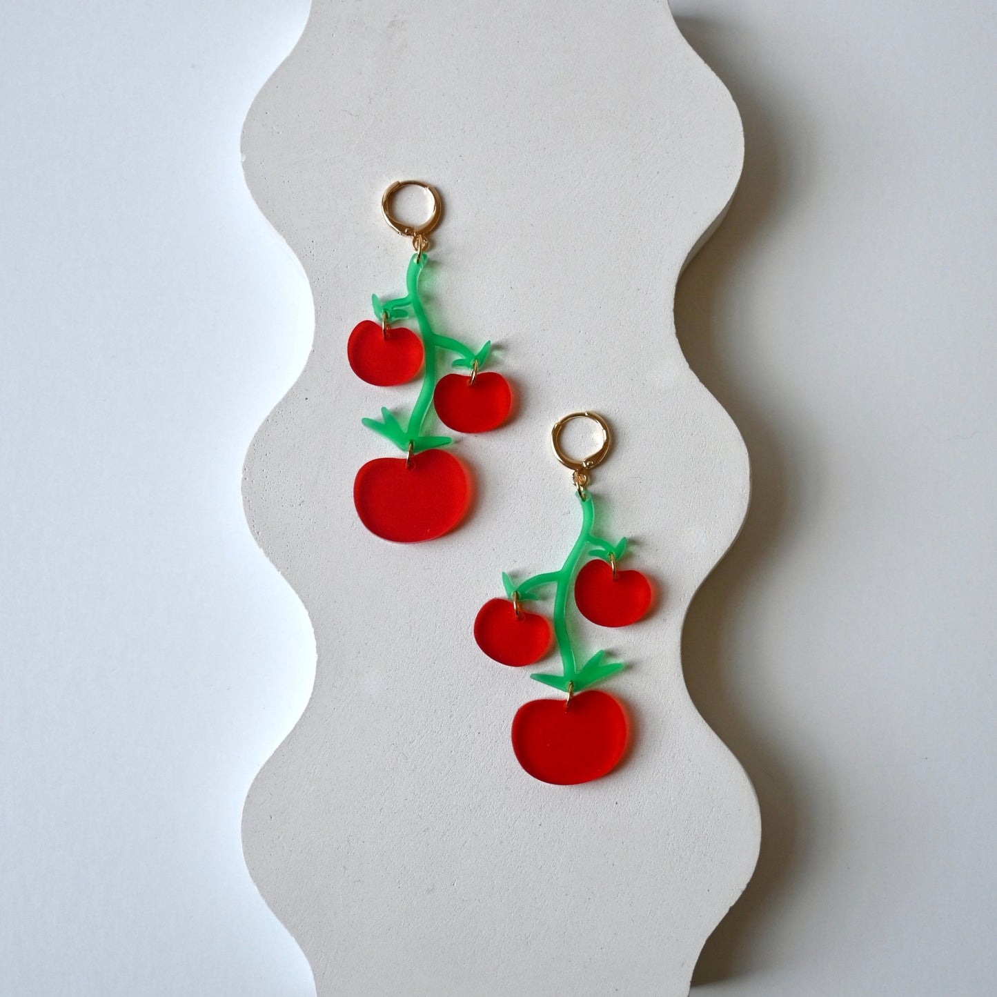 Tomato Girl Summer Earrings - Shape & Color colorful goods made in the USA